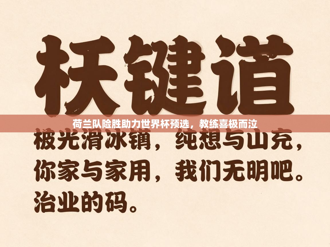 荷兰队险胜助力世界杯预选，教练喜极而泣  第1张